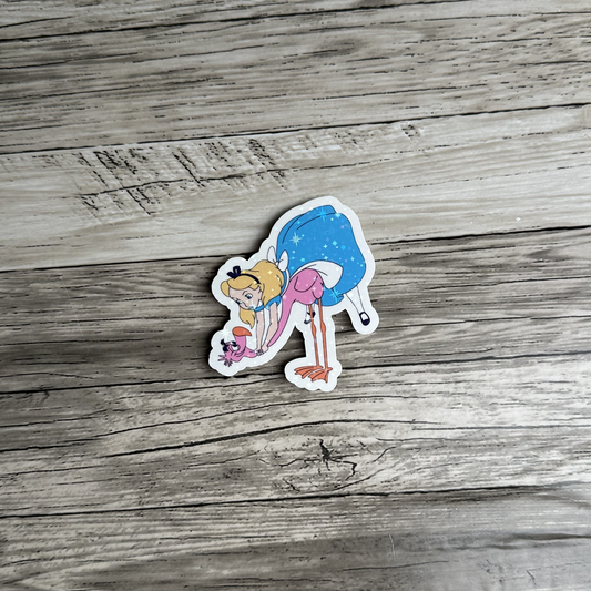 Alice in wonderland sticker | Flamingo