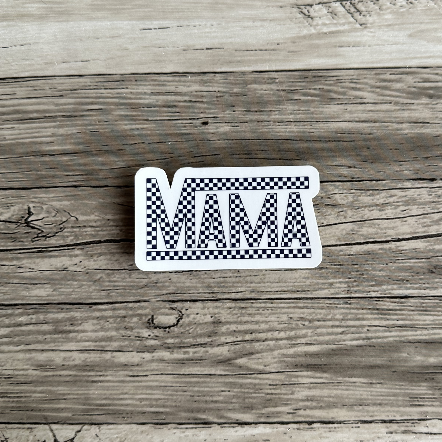 Mama sticker | Checkerboard