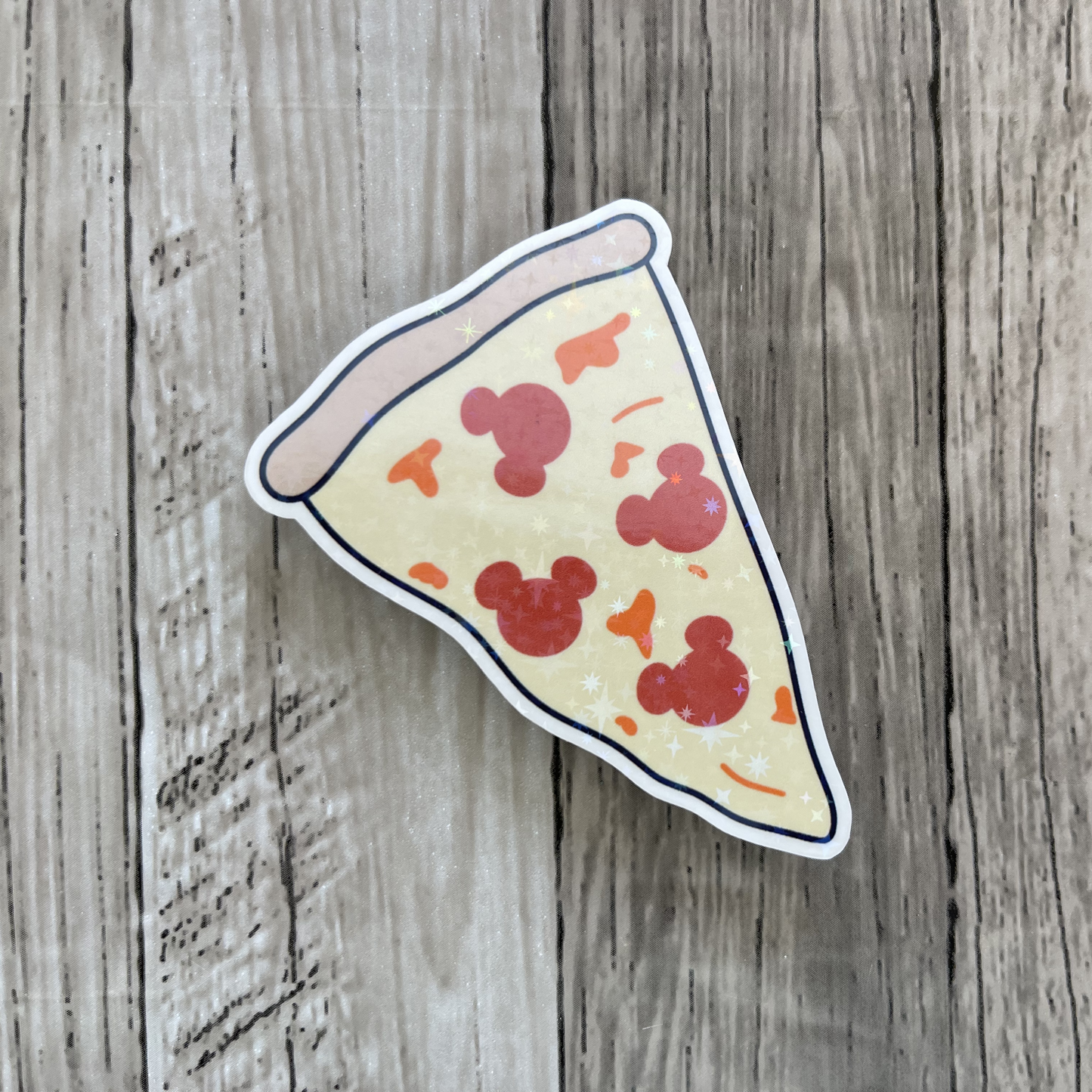 Mickey pizza sticker