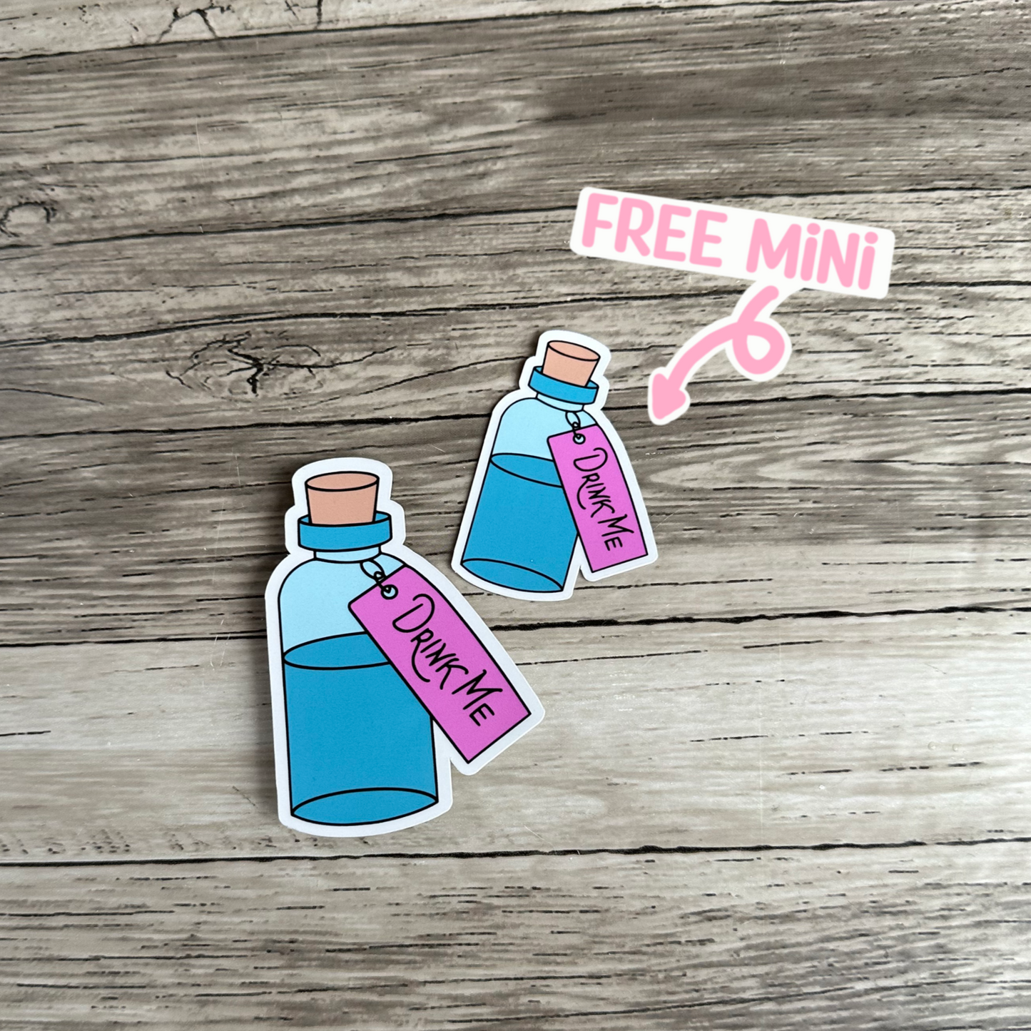 Drink me sticker | Alice in wonderland