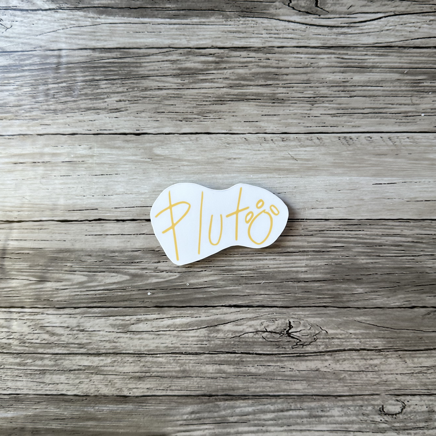 Pluto autograph sticker