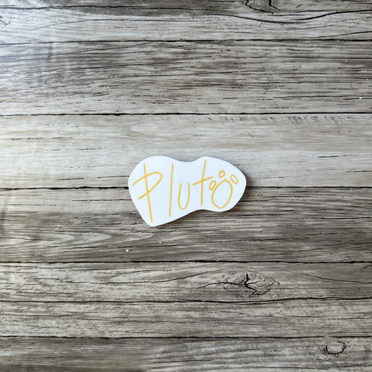 Pluto autograph sticker