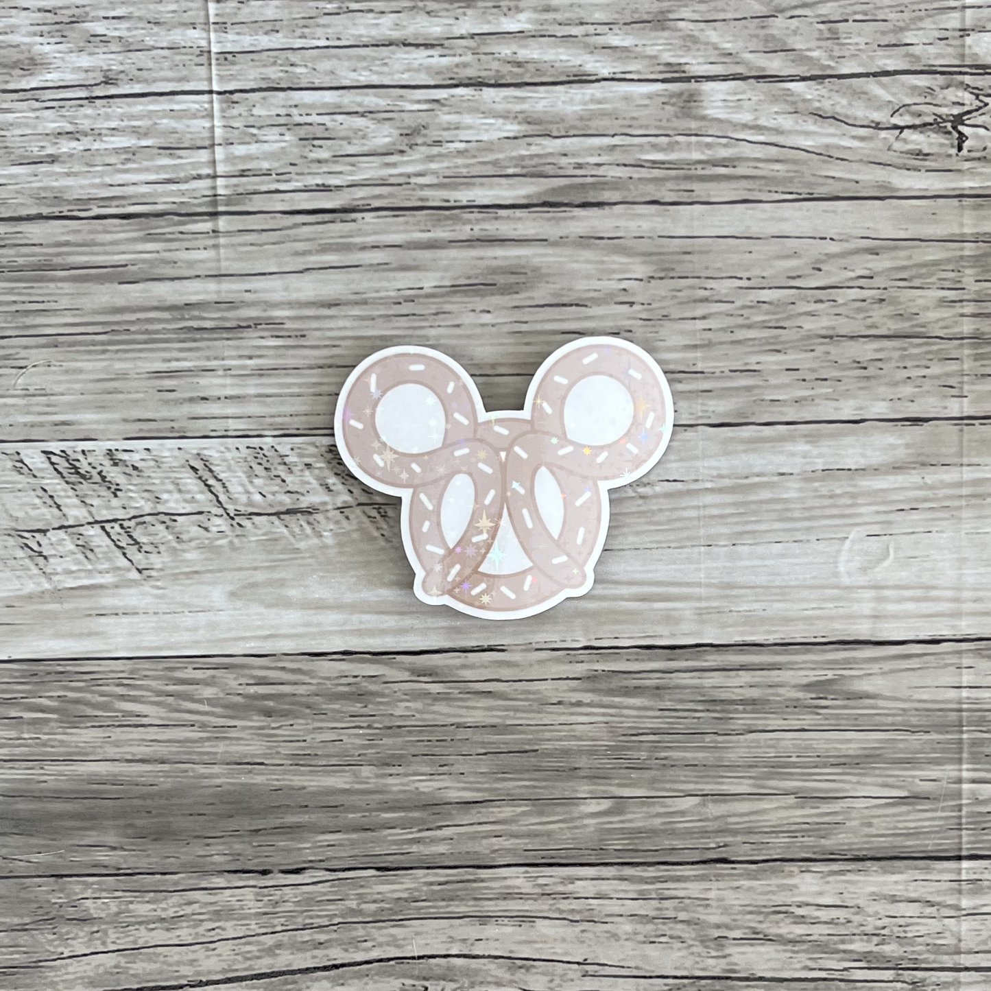 Mickey pretzel sticker