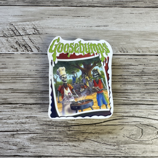 Say cheese and die sticker | Spooky vibes | Goosebumps