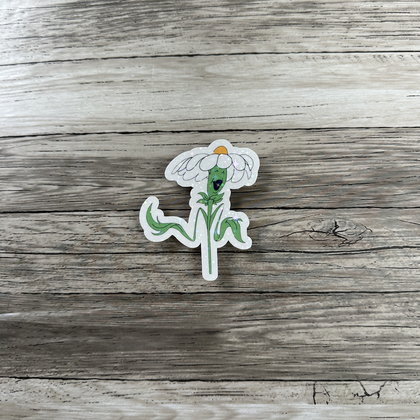 Daisy flower sticker, Alice in wonderland