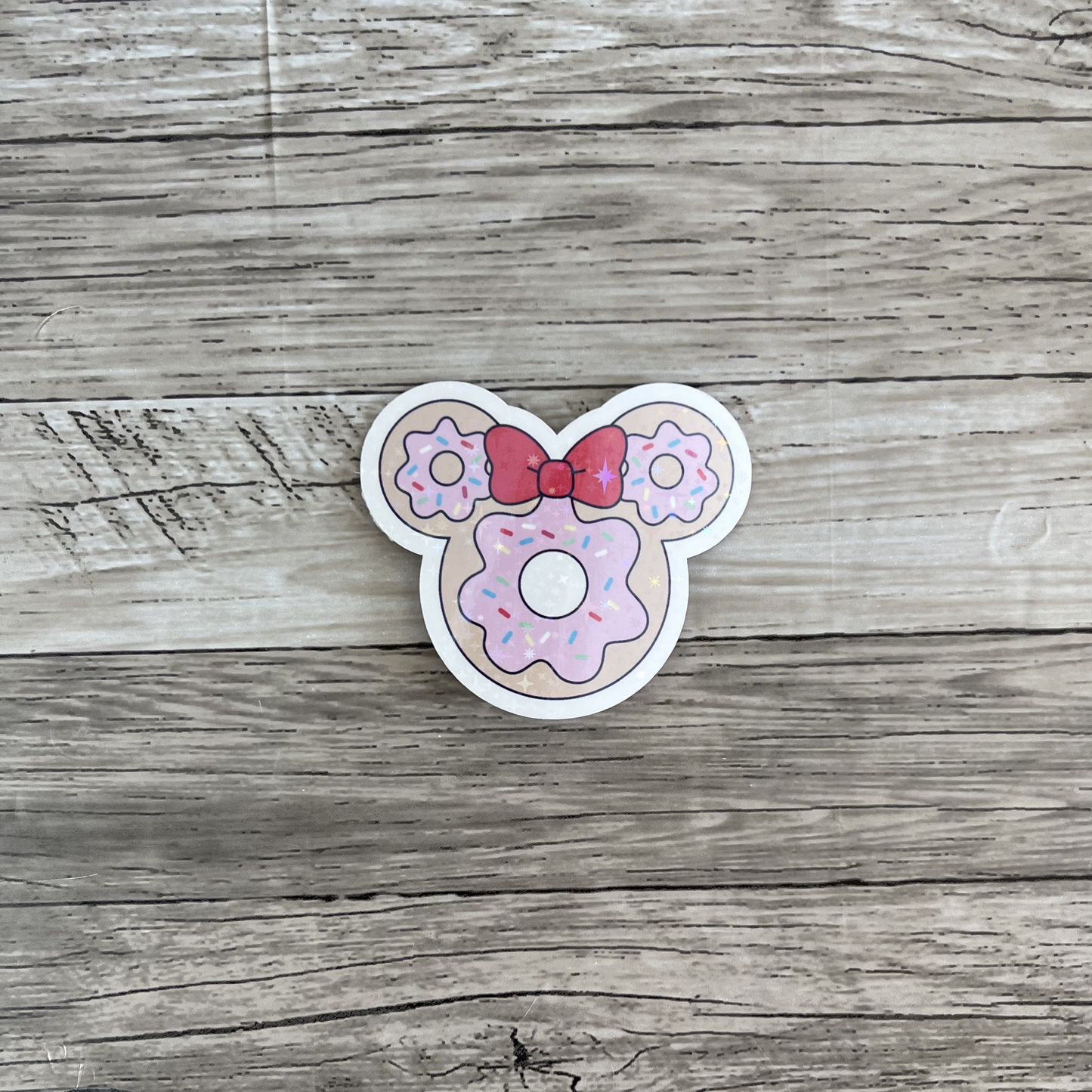 Minnie donut sticker
