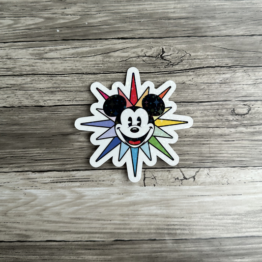 Mickey wheel sticker