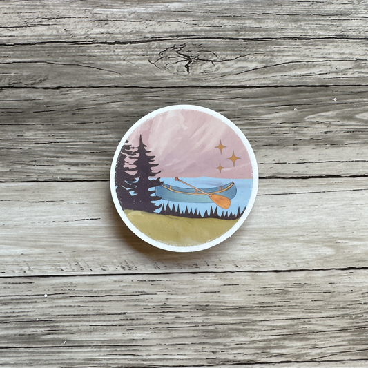 Canoe sticker | Camping | Outdoors