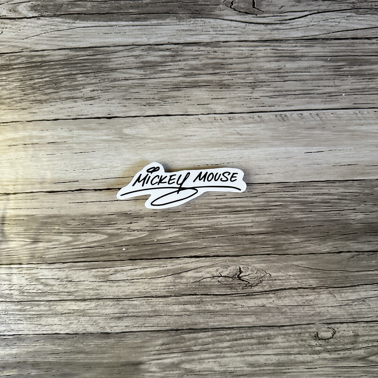 Mickey Mouse autograph sticker