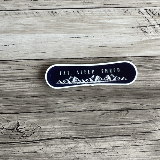 Eat, Sleep, Shred sticker | Snowboarding | Outdoors