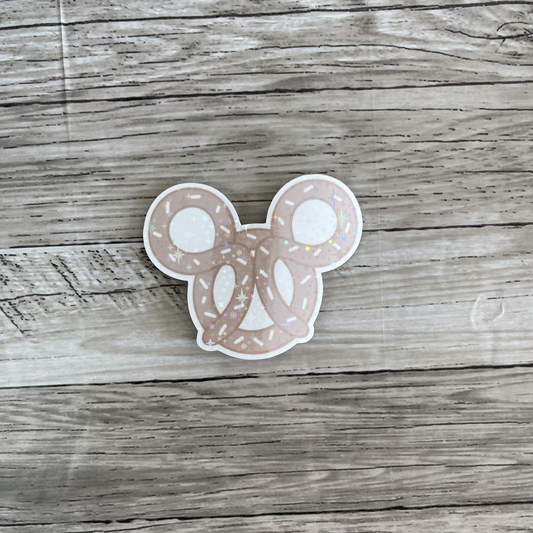 Mickey pretzel sticker