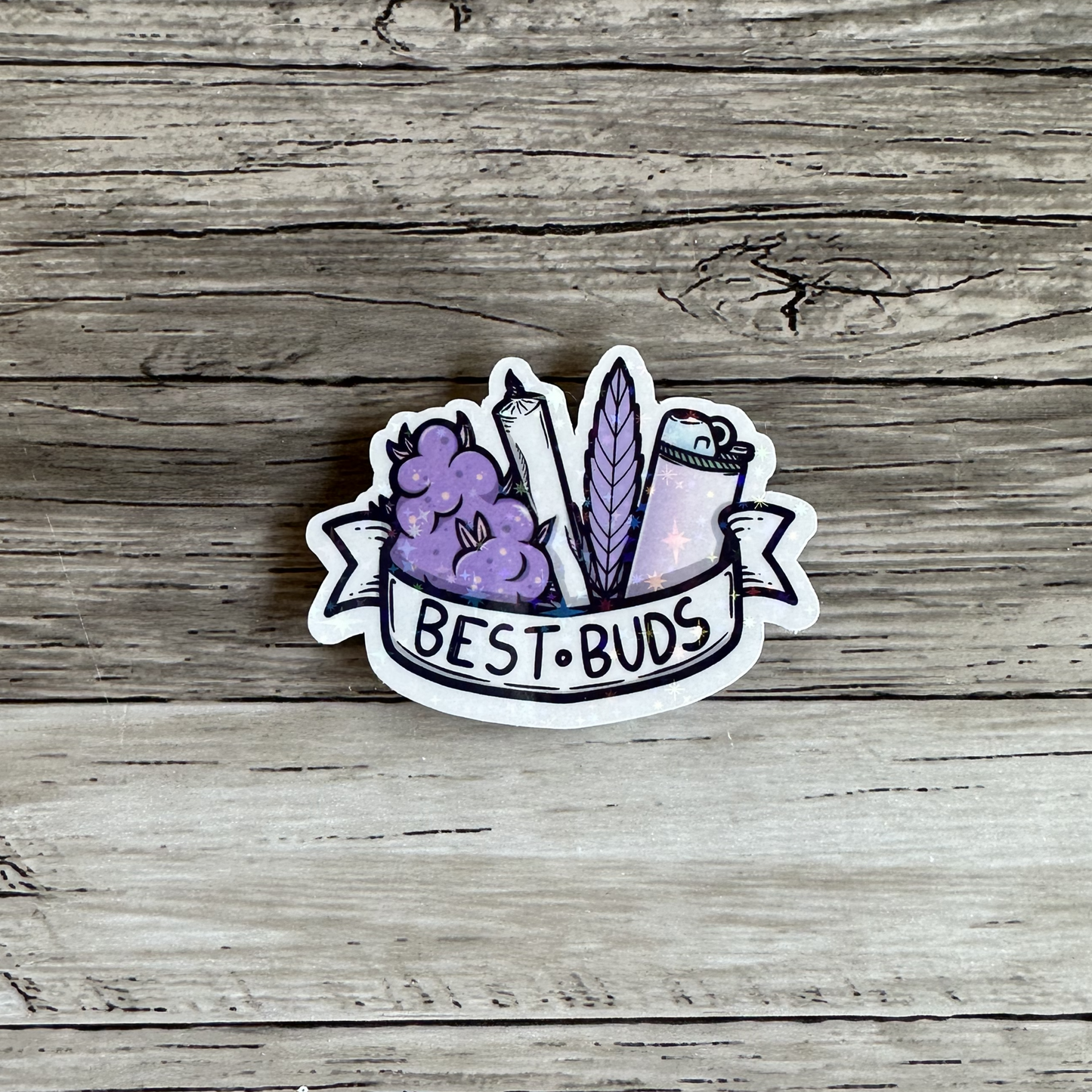 Best buds purple sticker