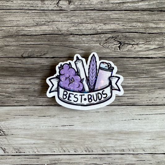 Best buds purple sticker