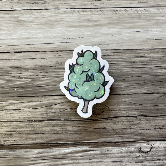 Green bud sticker