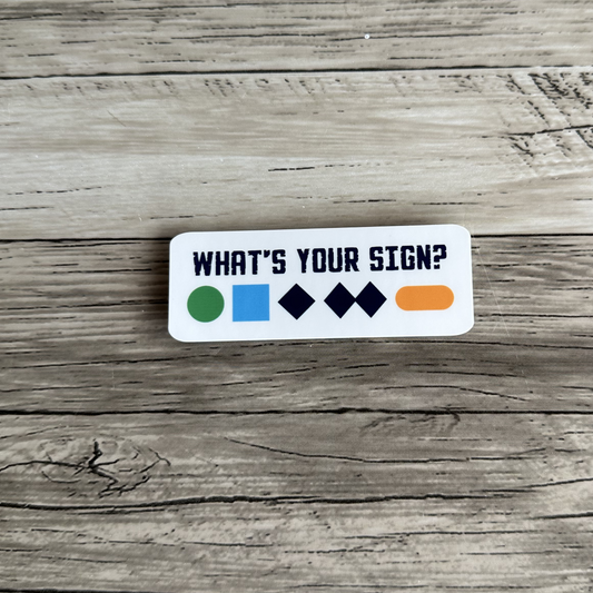 What's your sign? sticker | Snowboarding | Outdoors