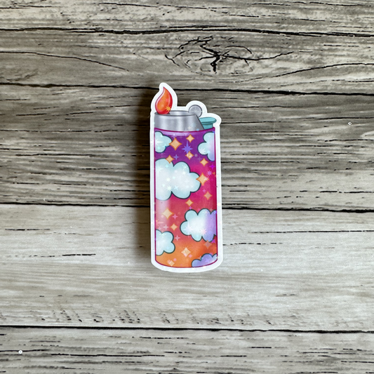 Clouds lighter sticker
