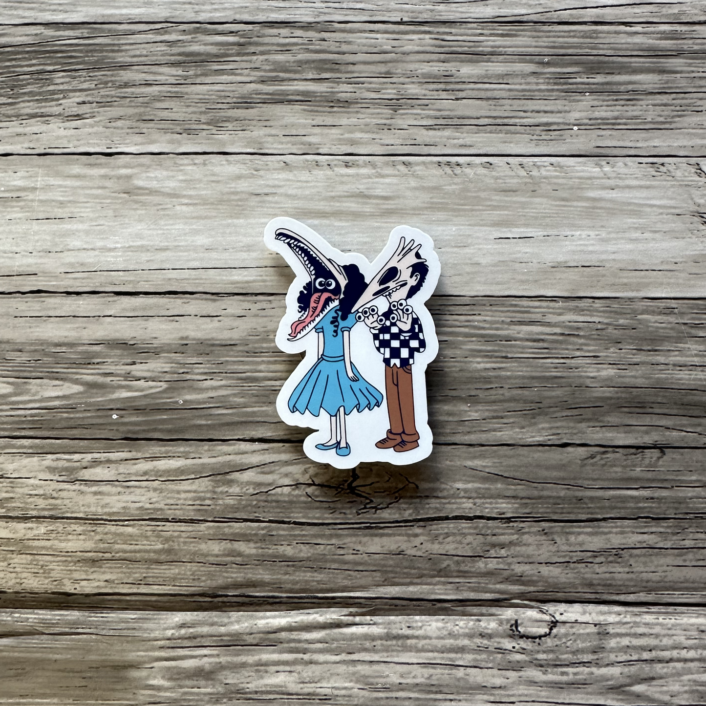 Adam and Barbara sticker | Spooky vibes | Beetlejuice