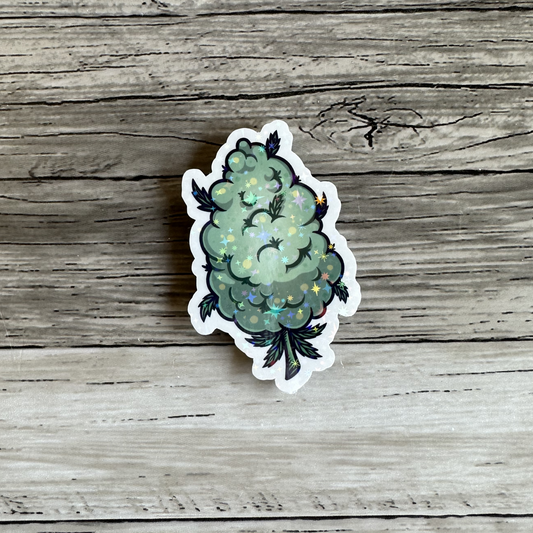 Chunky green bud sticker