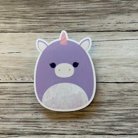 Purple Unicorn sticker | Stuffed animal