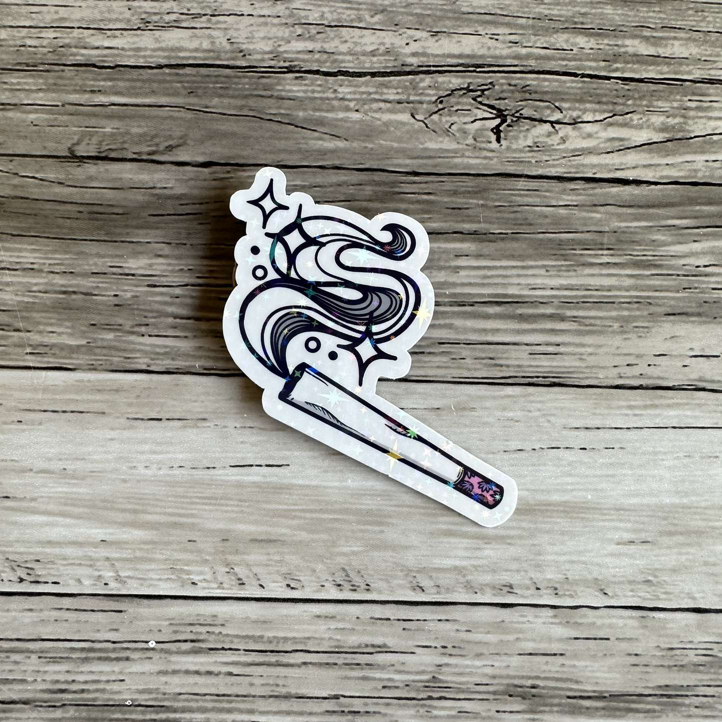 Joint with smoke sticker