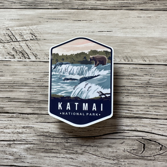 Katmai National Park sticker