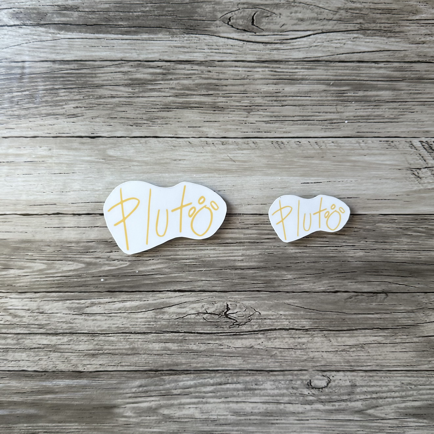 Pluto autograph sticker
