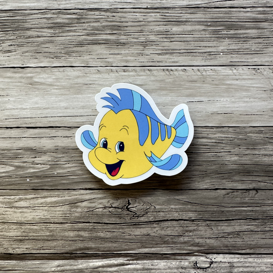 Flounder sticker, The little mermaid