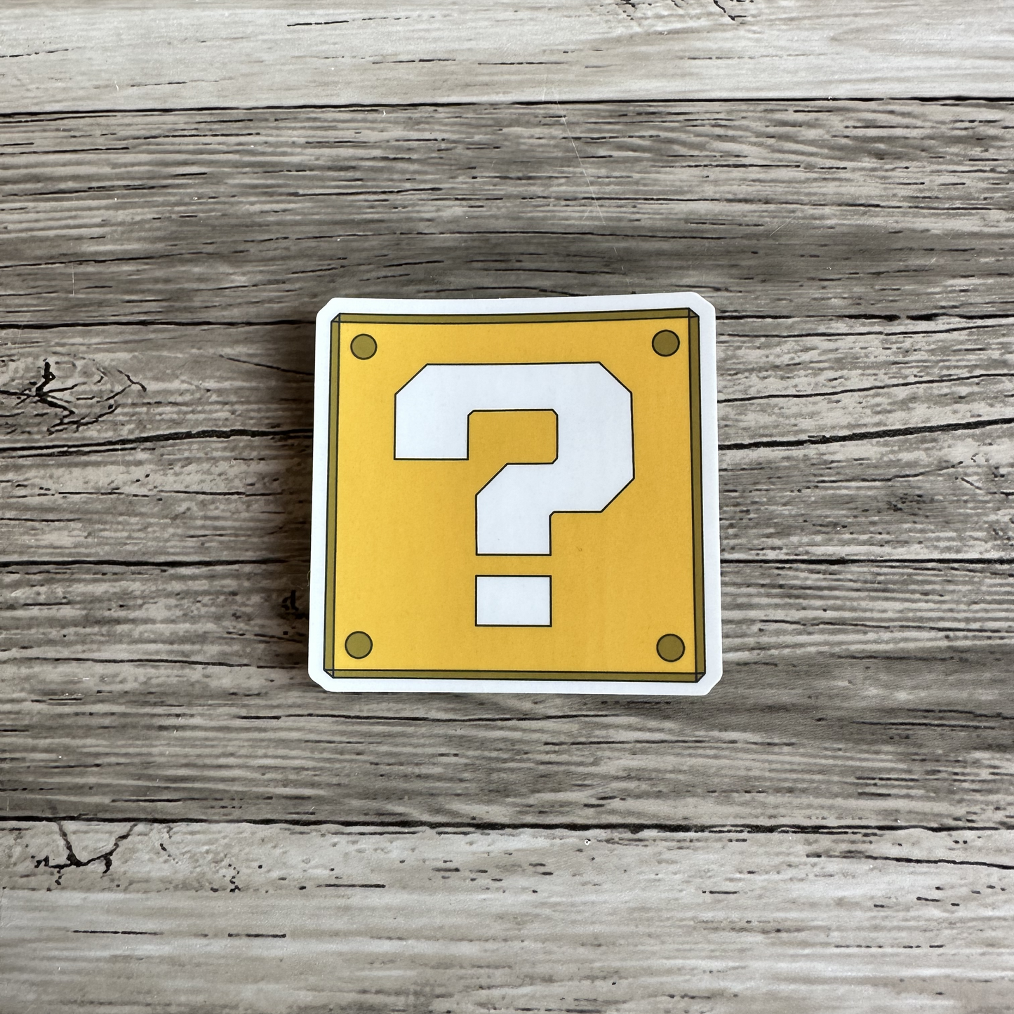 Question mark box sticker | Mario