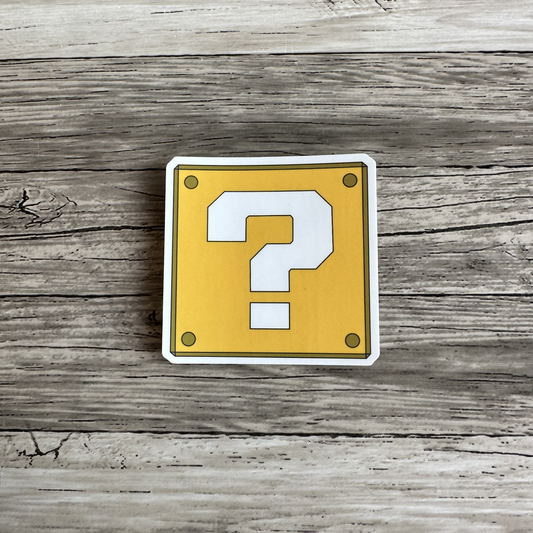 Question mark box sticker | Mario