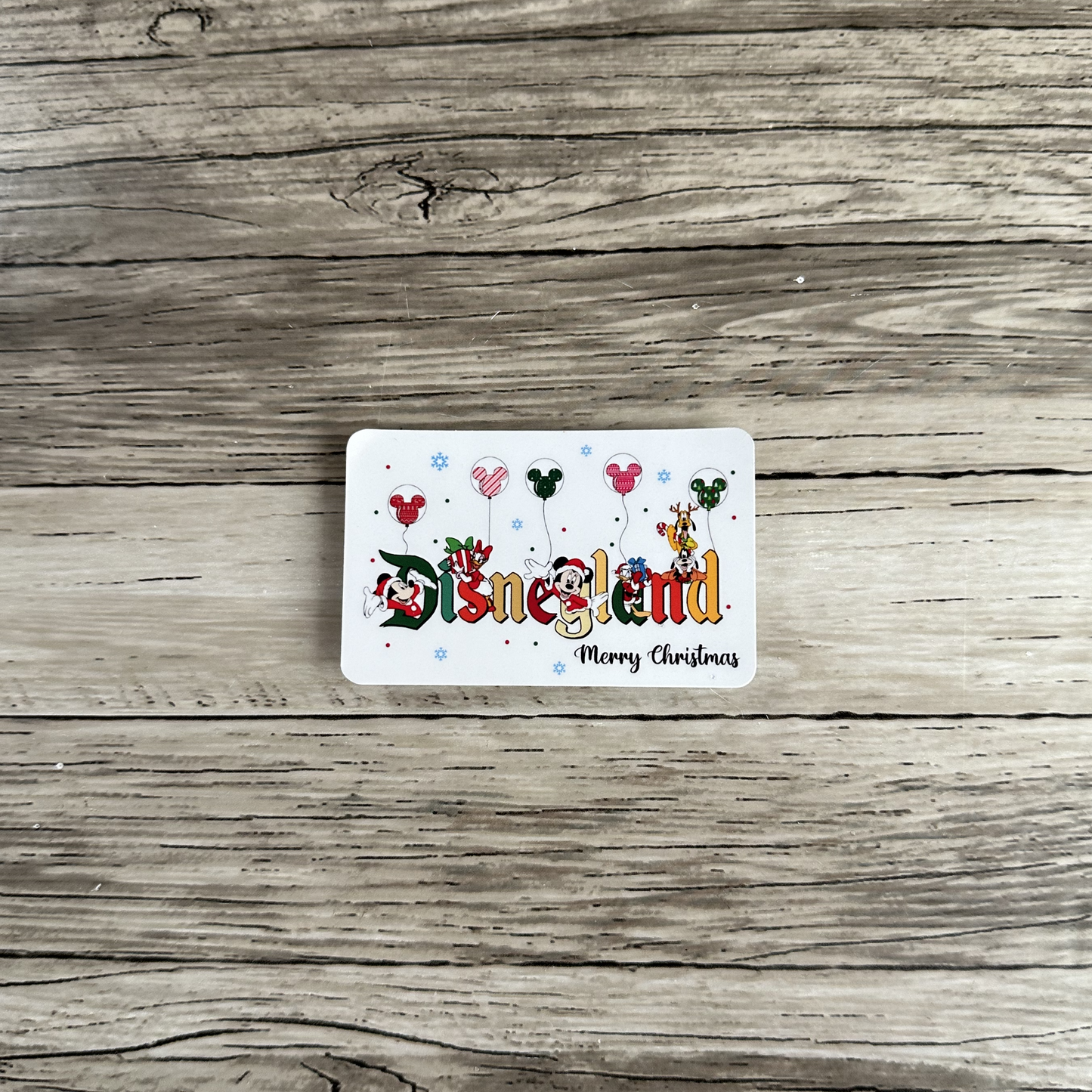 Christmas Disneyland sticker