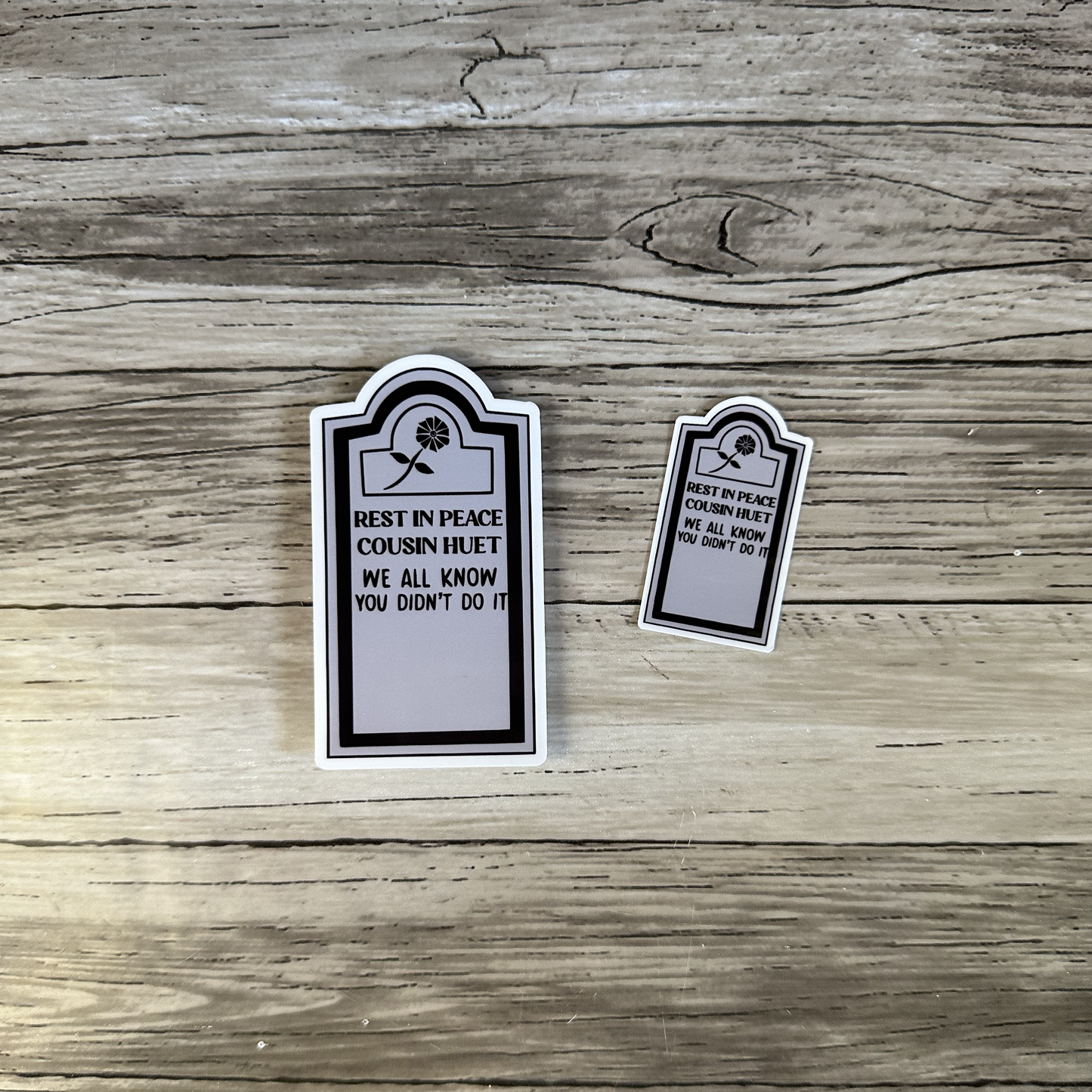 Haunted Mansion, Rest in Peace cousin Huet sticker