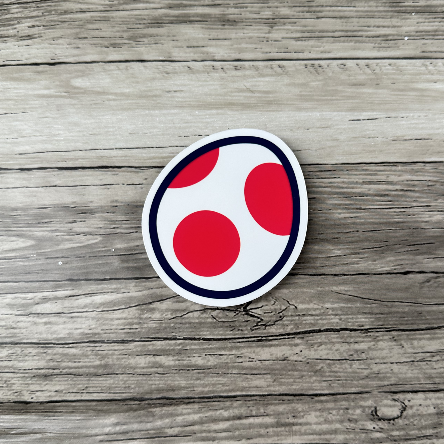 Red Yoshi egg sticker | Mario