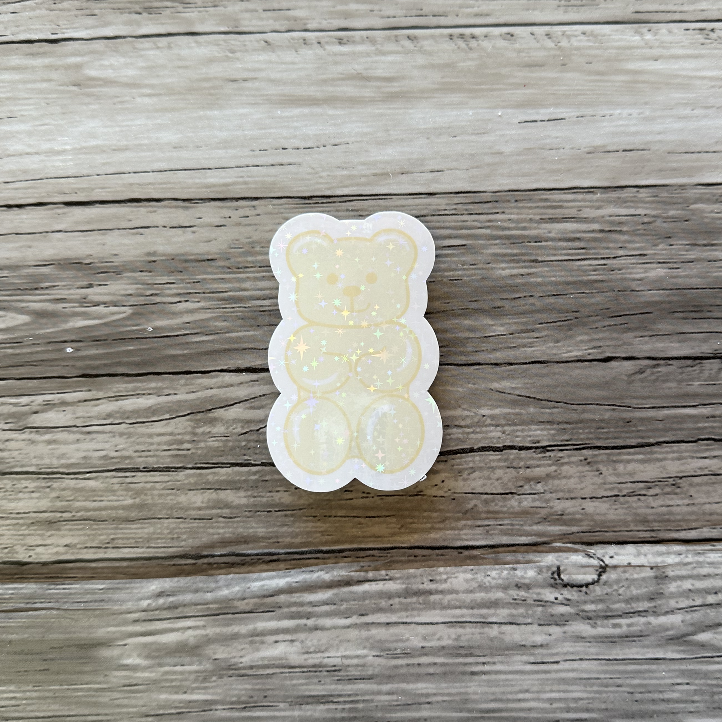 Gummy bear sticker