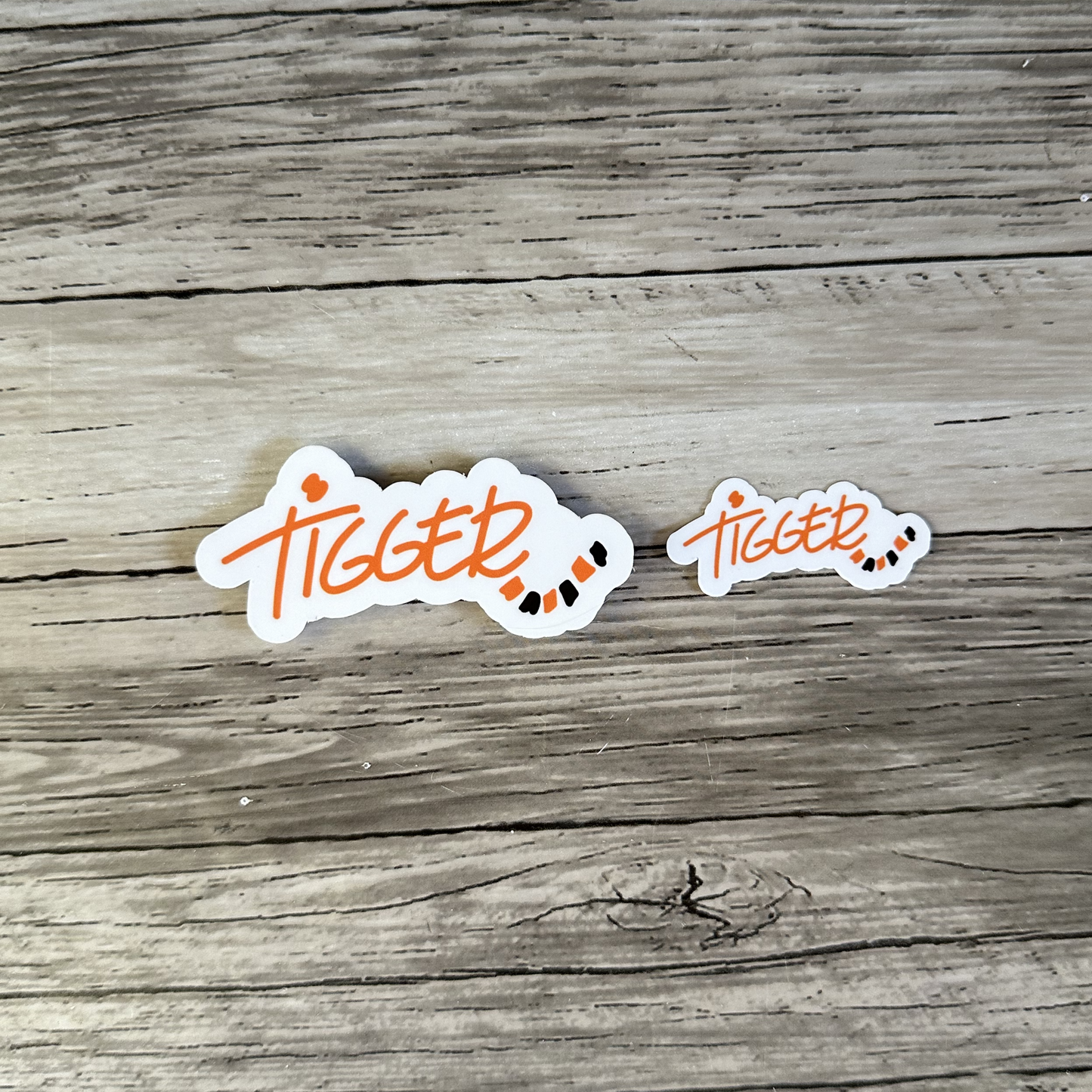 Tigger autograph sticker