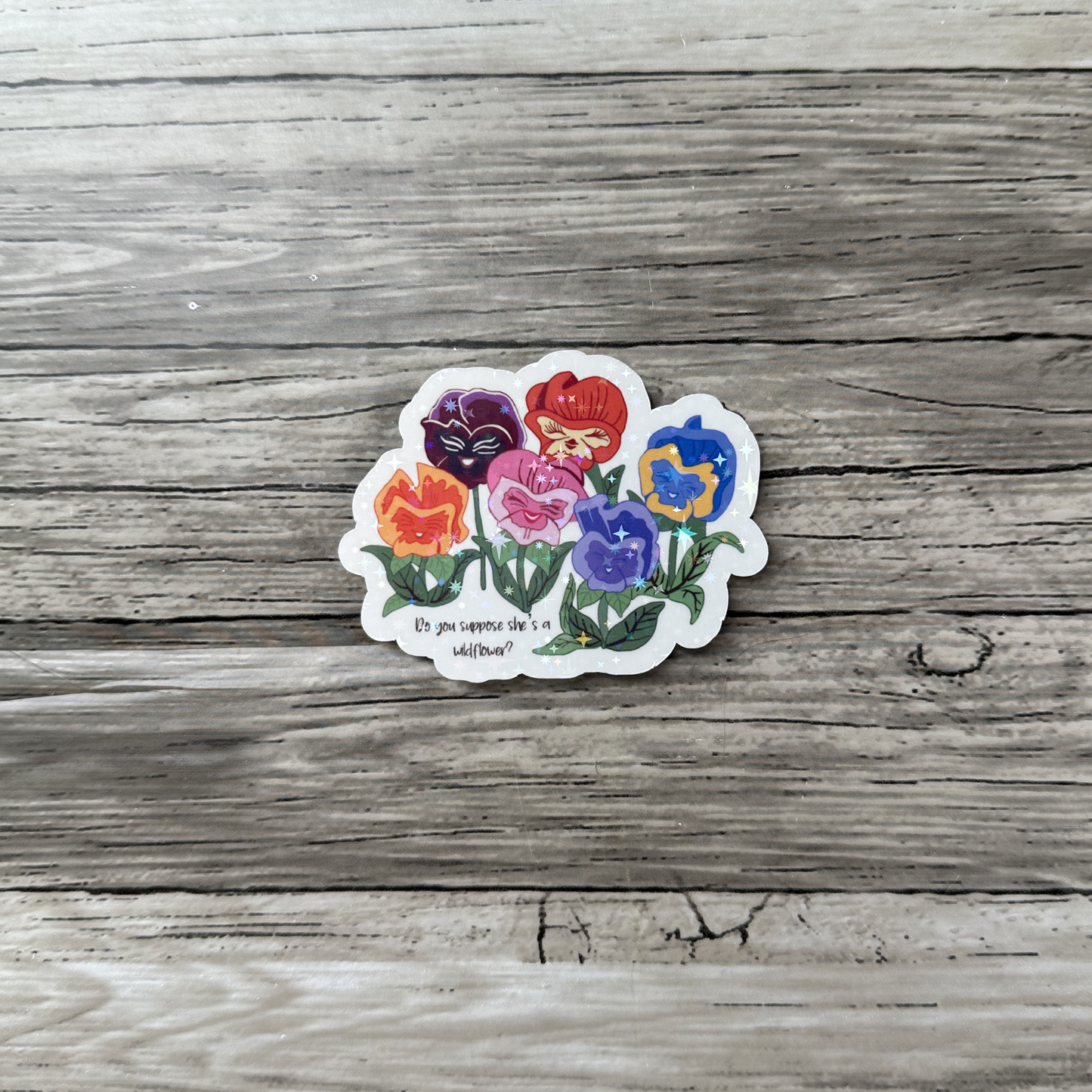Do you suppose she's a wildflower sticker, Alice in wonderland