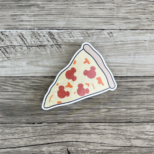 Mickey pizza sticker