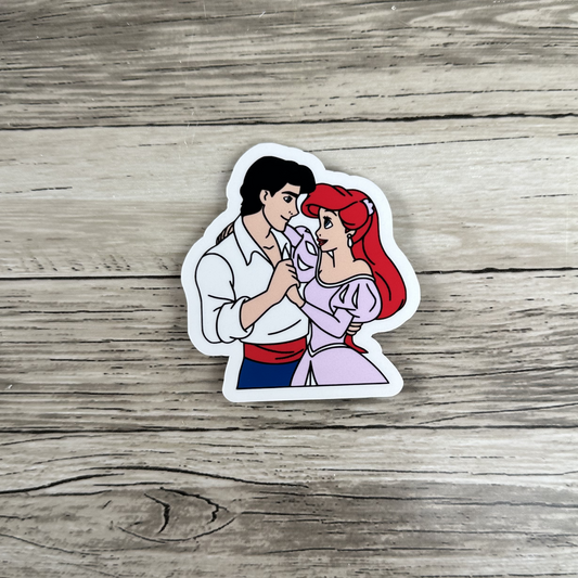 Ariel and Eric sticker, The little mermaid