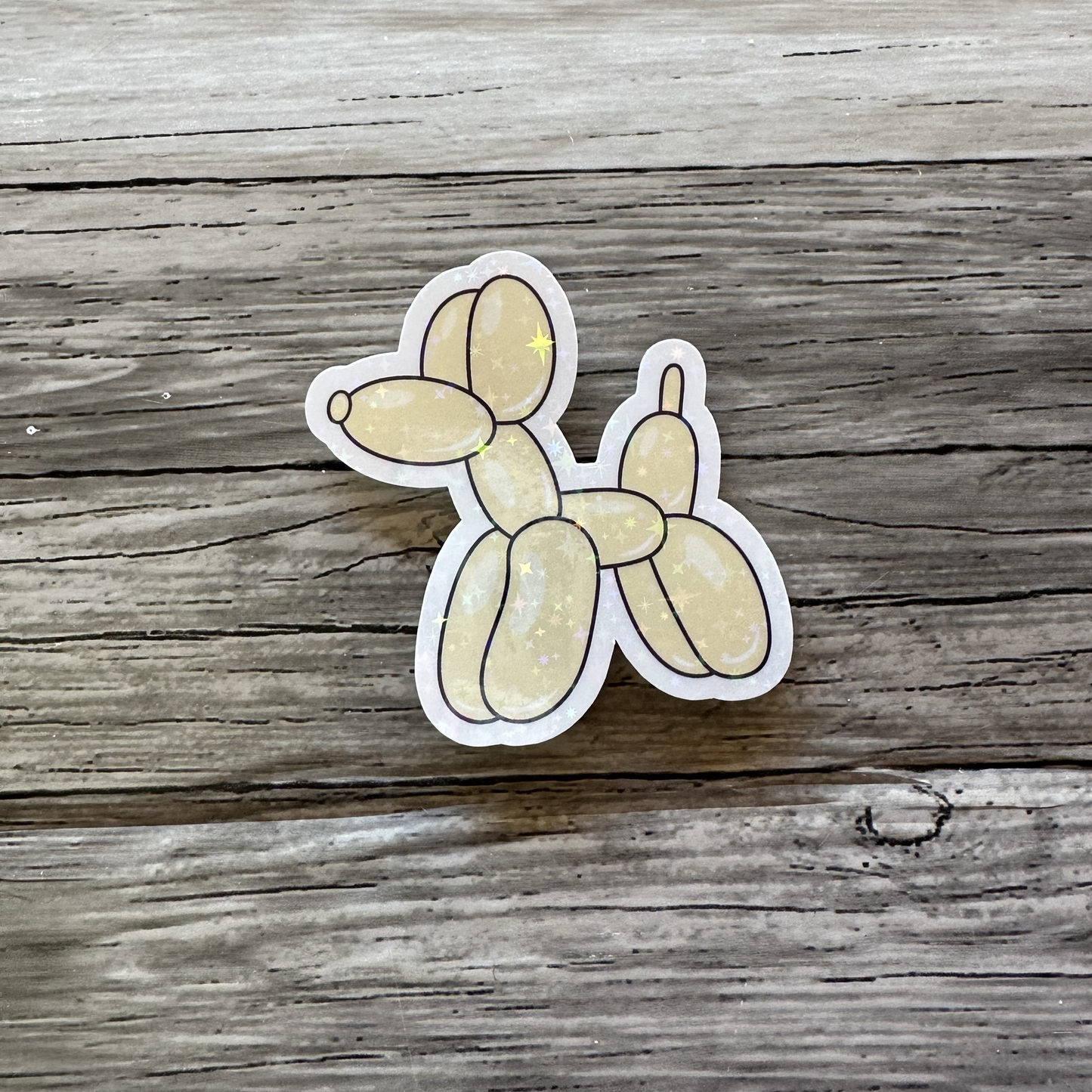 Balloon dog sticker | woof