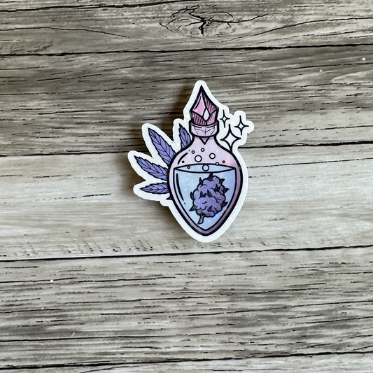 Weed potion sticker | Purple bud