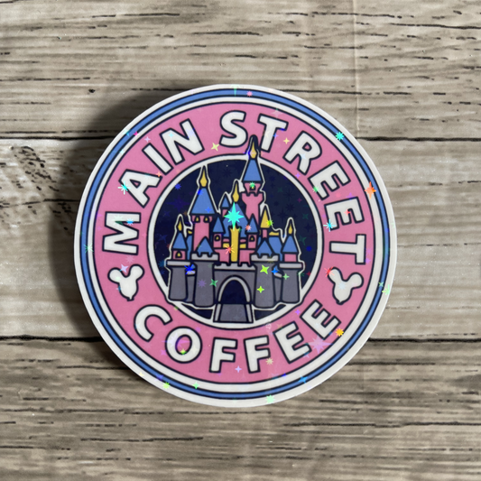 Main street coffee sticker