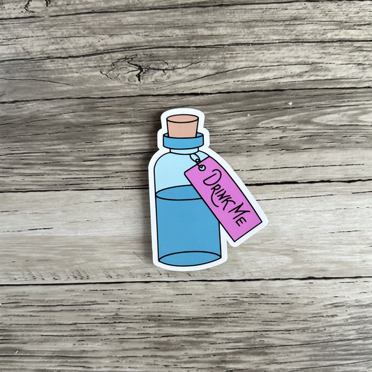 Drink me sticker | Alice in wonderland