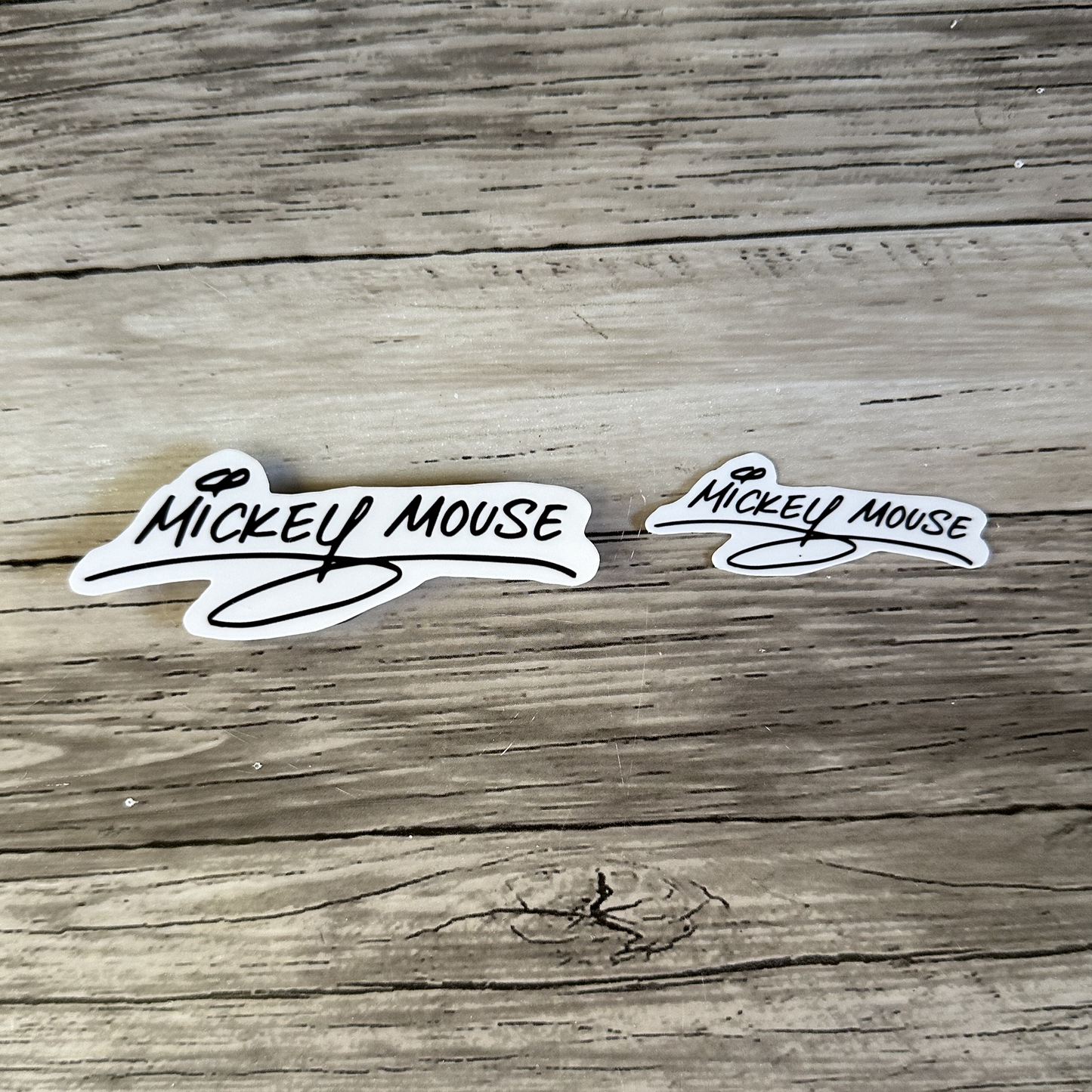 Mickey Mouse autograph sticker