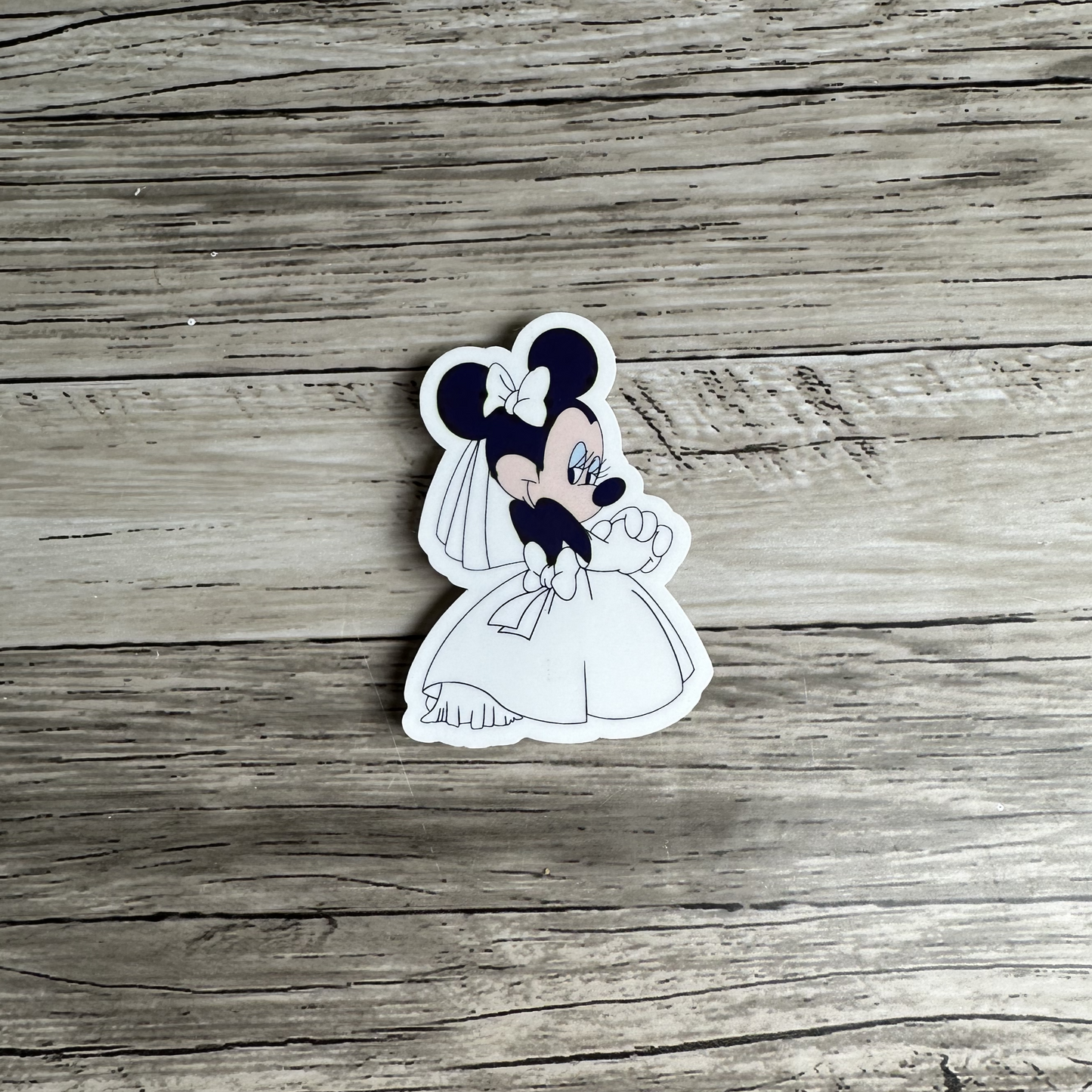 Minnie bride sticker