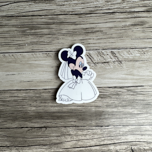Minnie bride sticker