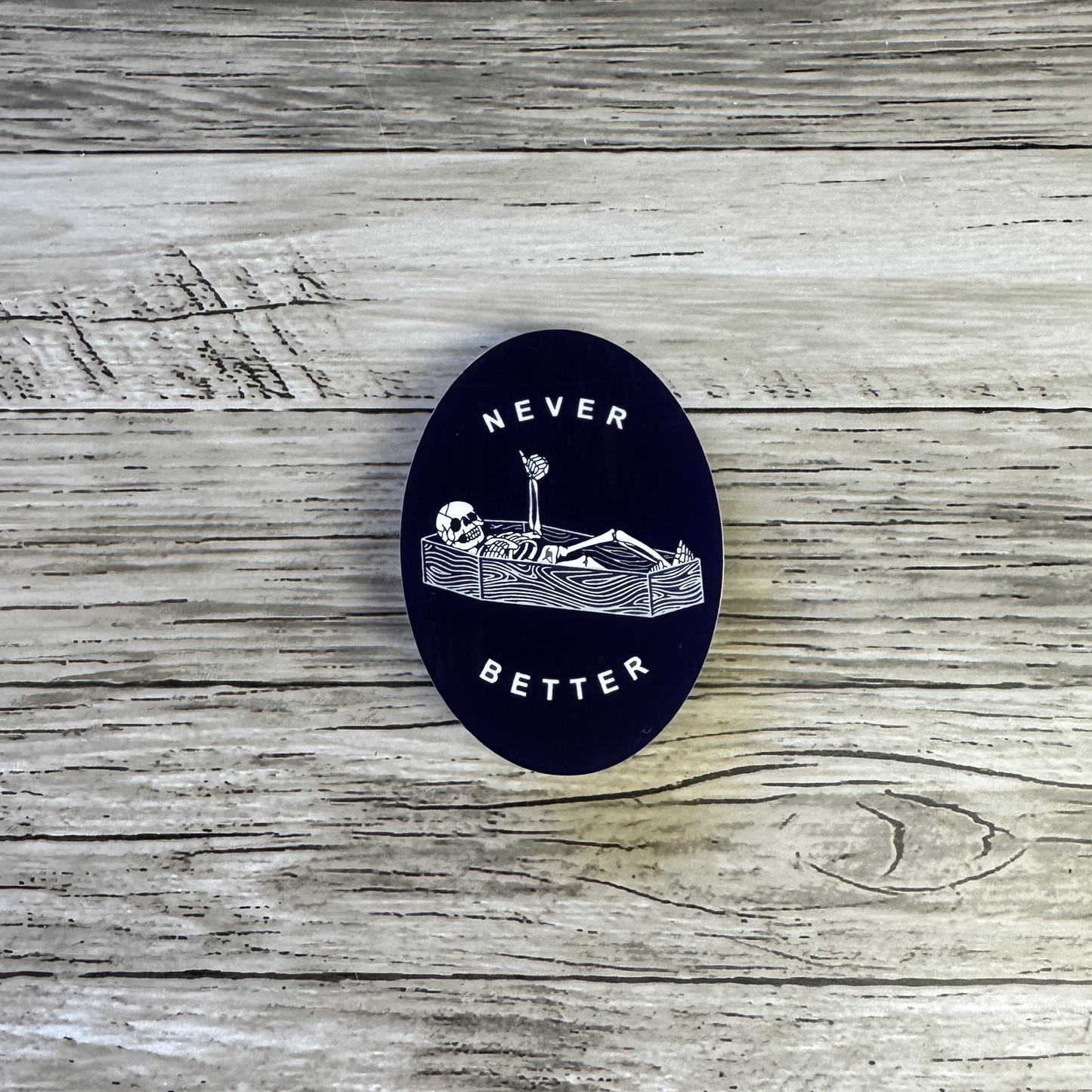 Never better sticker | Spooky vibes