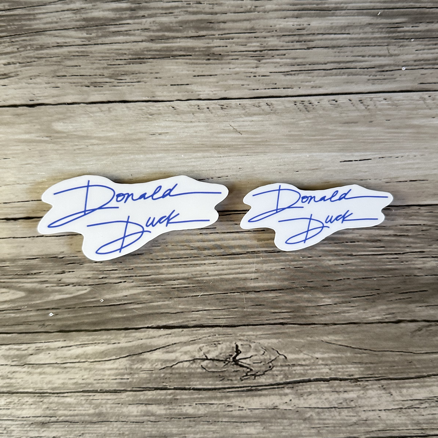 Donald Duck autograph sticker