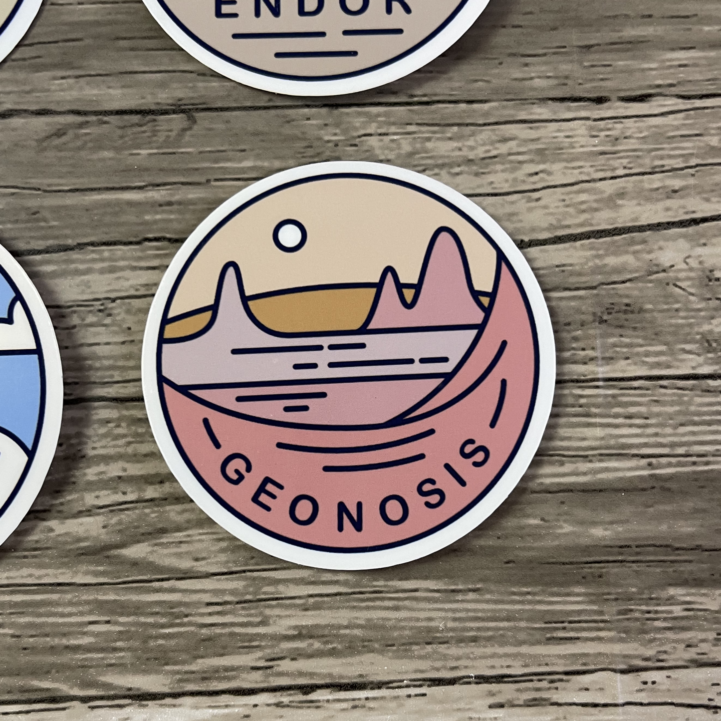 Star wars planets sticker