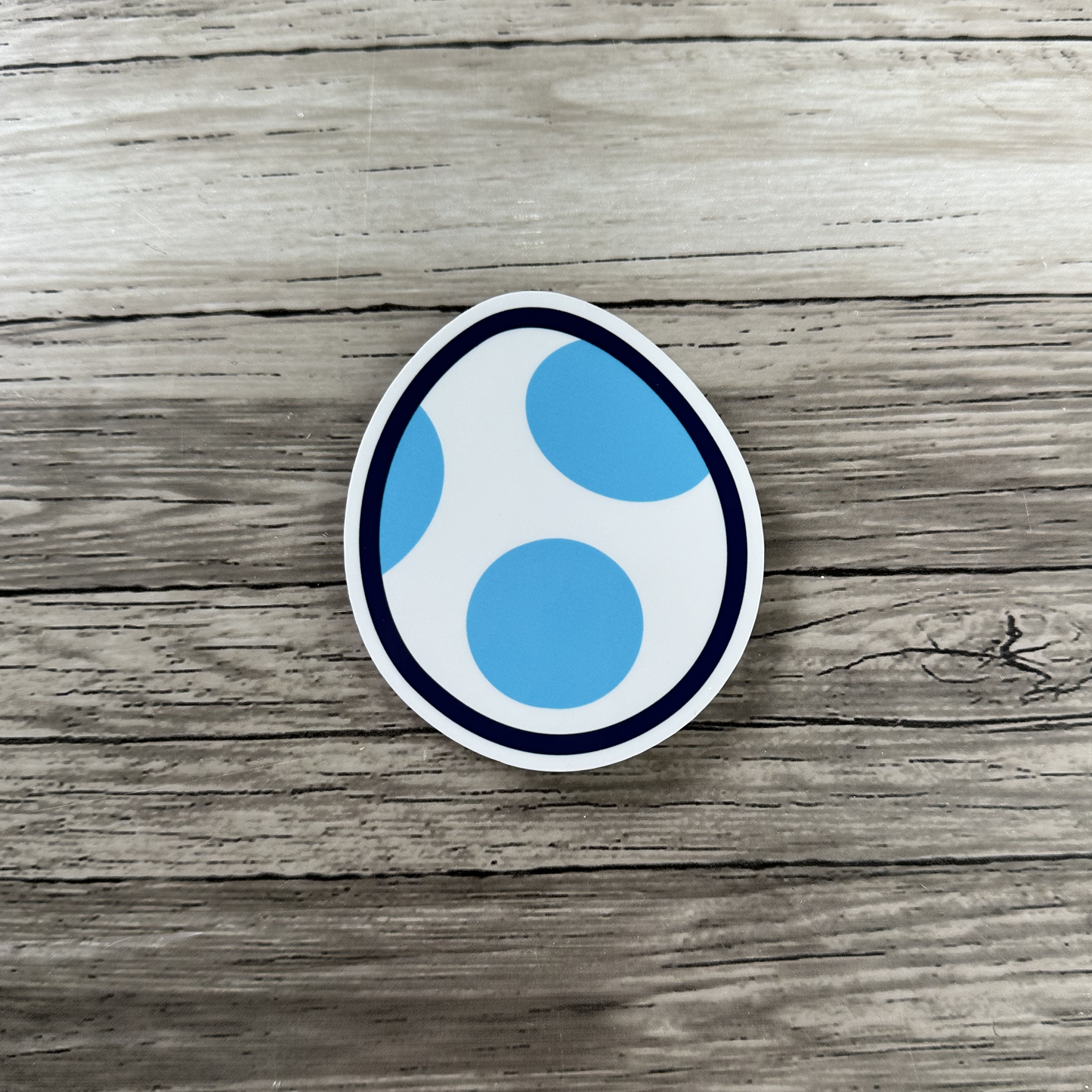 Blue Yoshi egg sticker | Mario