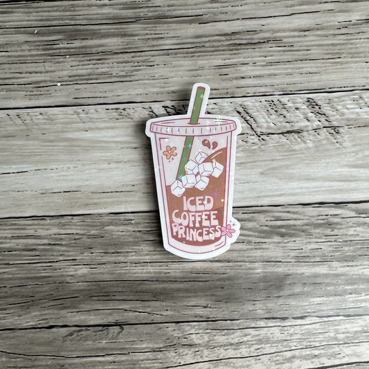 Iced coffee Princess sticker