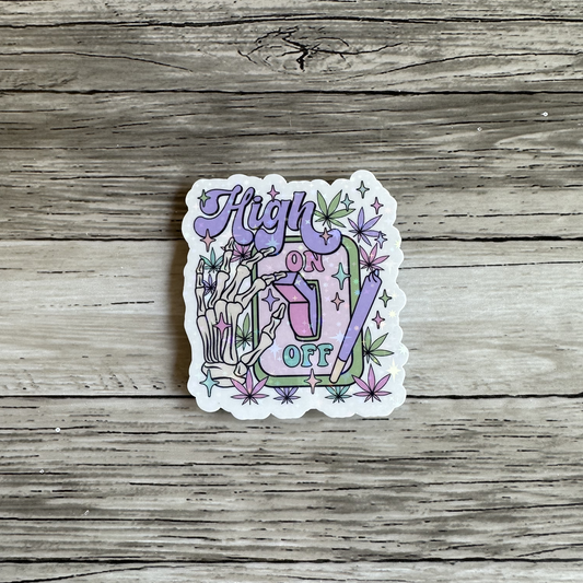 High switch ON sticker